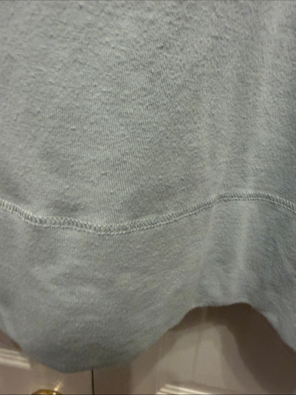 Eileen Fisher Light Blue Relaxed Crewneck Long Sleeve Top - Picture 3 of 8